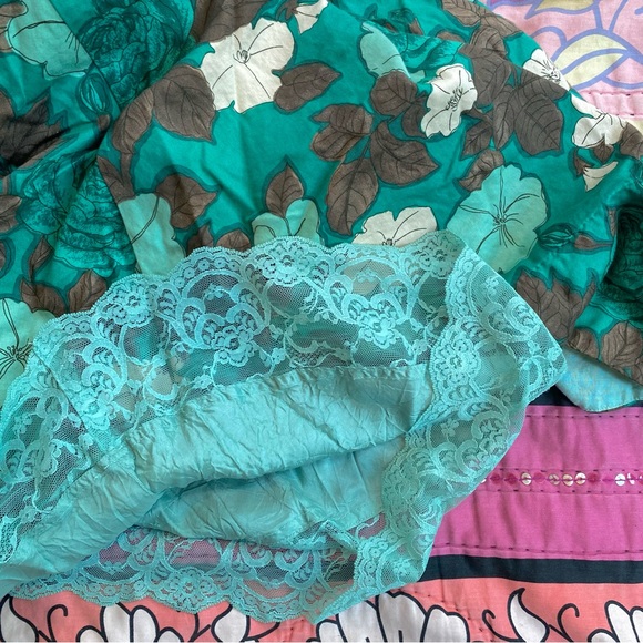 Anthro Moulinette Sours Drop Waist Floral Tie Strap Cotton Dress w Light Boning - Picture 11 of 12